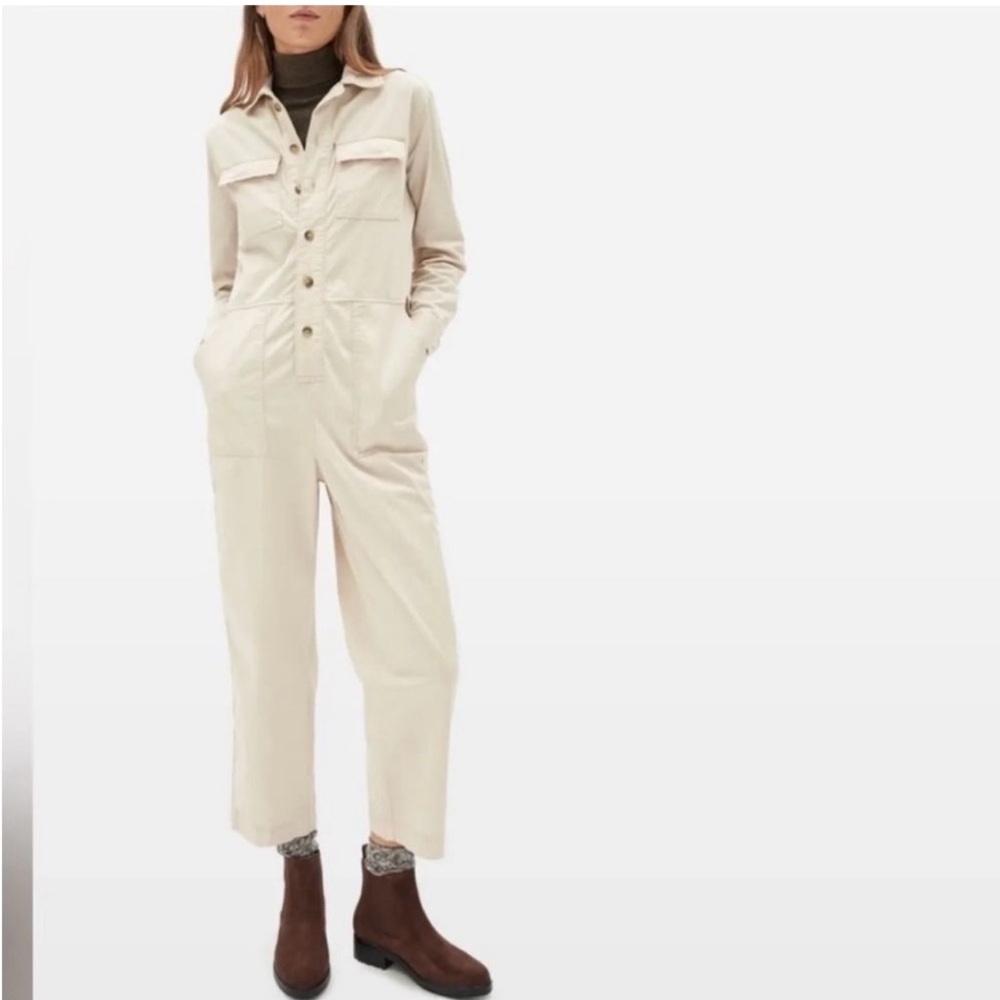 Everlane The Modern Utility Jumpsuit Coveralls Long Sleeve Womens Size 8